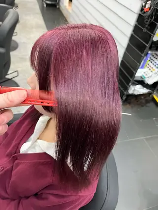 ミディアム カラー 柔らかいヘアカラー 大成のヘアスタイル