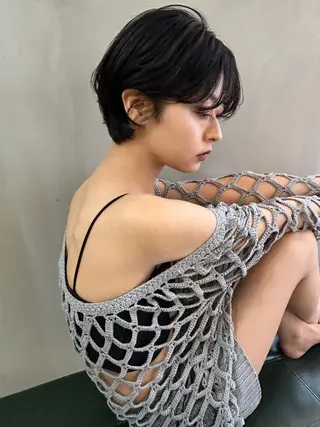 ショート カラー ショート/ボブ専門 宮脇美奈/南船場のヘアスタイル