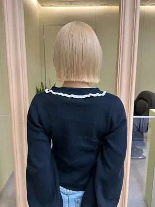 ミディアム ボブ/ぱつっとボブ/ 谷口 海星のヘアスタイル