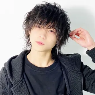 ミディアム カラー パーマ メンズ 大橋 拓巳のヘアスタイル