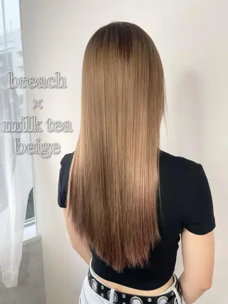 ロング カラー 🫧ショート・レイヤ ー・縮毛矯正🫧のヘアスタイル