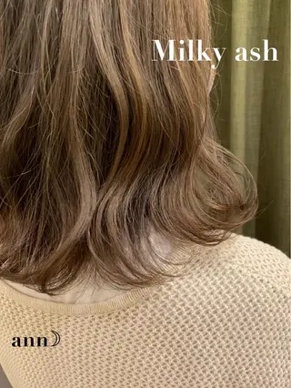 ミディアム カラー 美容室moon所属・韓国スタイル🇰🇷 annaのヘアスタイル