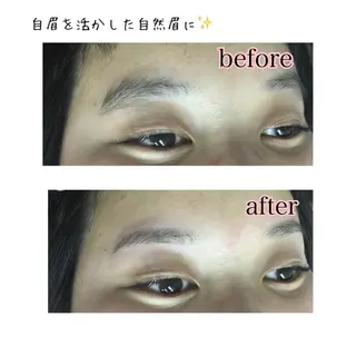 ショート ミディアム セミロング ロング カラー パーマ ヘアアレンジ ネイル マツエク・マツパ 眉毛サロン DUAL 恵比寿の眉毛・アイブロウイメージ