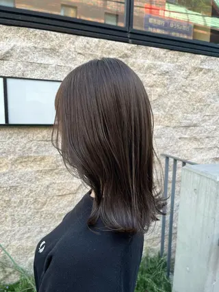 ミディアム カラー ✨透明感カラー✨ 🦖佐々木未来🦕のヘアスタイル