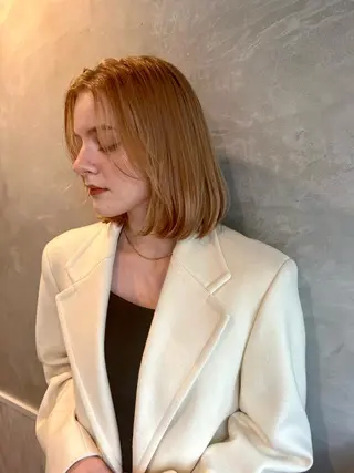 ミディアム 工藤 梨花のヘアスタイル