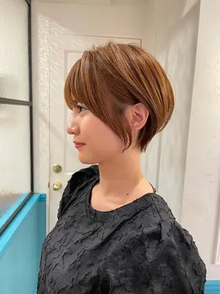 ショート 縮毛矯正/韓国ヘア /ブリーチ/柴山のヘアスタイル