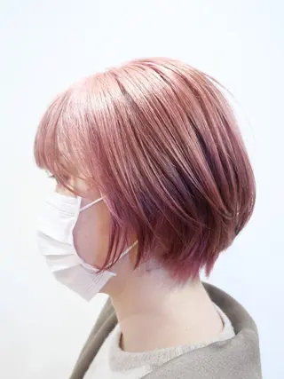 ショート neon hair亀戸店所属・🌈neonhair 透明感✨カラー🌈のヘアスタイル