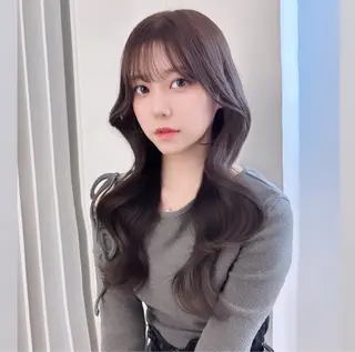 ロング カラー ヘアアレンジ miuru/網紅ヘア 🇨🇳レイヤーのヘアスタイル