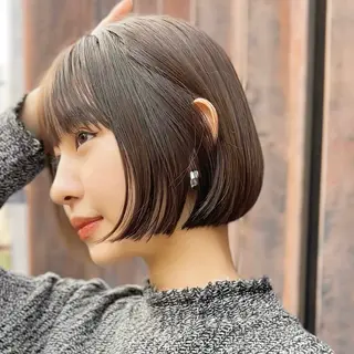 ショート カラー 髪質改善カラーと縮毛矯正/Vel(ベル)新宿店所属・ショート、ボブ特化 似合わせカット美容師のヘアスタイル