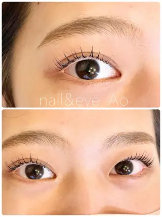 カラー パーマ ヘアアレンジ メンズ キッズ ネイル マツエク・マツパ アイブロウ nail&eye Aoのマツエク・マツパデザイン