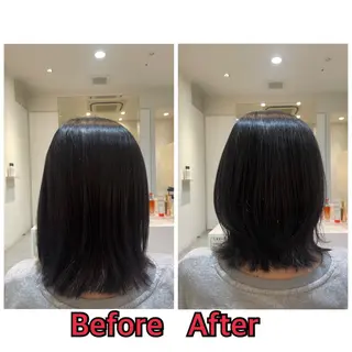 ミディアム 平 真亜里のヘアスタイル