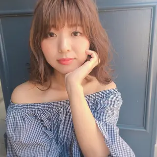 ミディアム カラー 四ッ井 翔のヘアスタイル