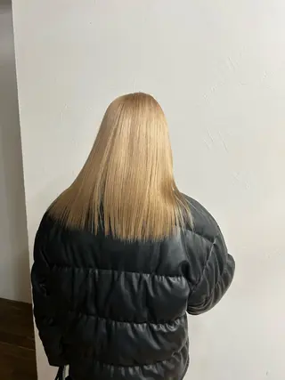 ロング カラー siro所属・ハイトーン美容師🐳 神崎 源のヘアスタイル