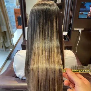 ロング カラー 心斎橋 美髪職人　近江のヘアスタイル