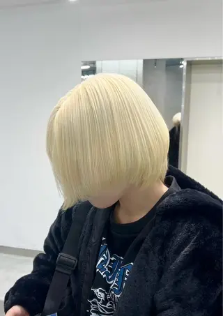 ショート カラー 🩷hair salon dot. tokyo color 🩷所属・ハイトーンカラー ⌇Hao 🎀✮のヘアスタイル