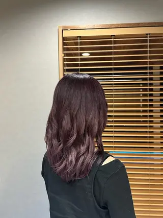 ミディアム カラー 大石 楓のヘアスタイル