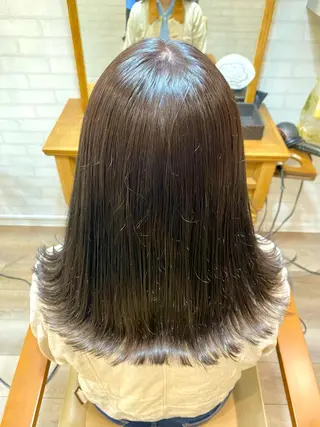 セミロング カラー Aujuaソムリエ 🎨‎♡HARUのヘアスタイル