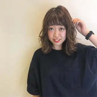 ミディアム 店長 大方康暉のヘアスタイル
