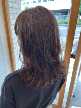 ミディアム カラー ヘアアレンジ 🎗秋山勇 /三宮指名No.1のヘアスタイル