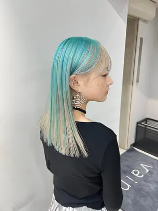 ミディアム カラー ハイトーンカラー/ さらさのヘアスタイル