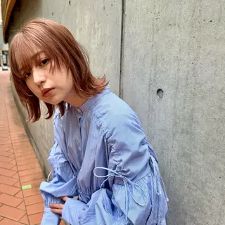 ショート カラー 髪質改善 中川　翔のヘアスタイル