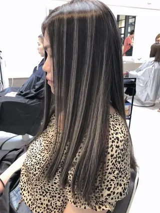 セミロング カラー ヘアアレンジ GiseL天神カラー 髪質改善/ブリーチのヘアスタイル