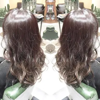 ロング カラー パーマ ヘアアレンジ tocca所属・毎月通える価格♪ 杉本真基のヘアスタイル