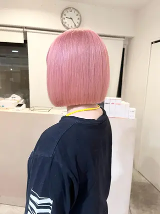 ミディアム カラー 💗モテ髪 ハイトーンあや💗のヘアスタイル