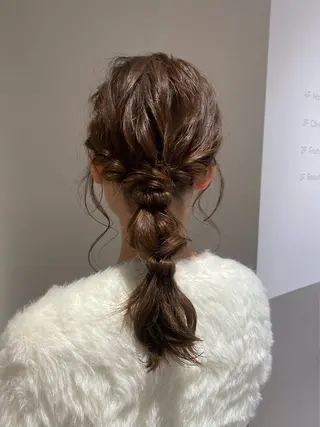 ロング カラー パーマ ヘアアレンジ 小野寺瑞希 /最小顔カットのヘアスタイル