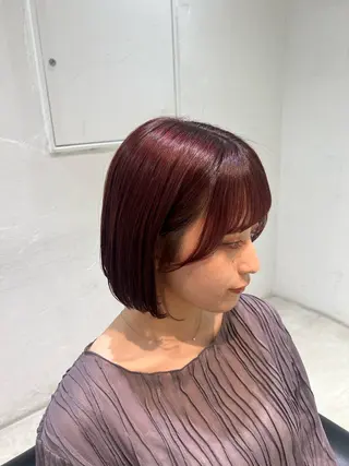 ショート カラー SALOWIN川崎WEST店所属・🌷川崎/アレンジ/ 暖色ボブ/コトネ🌷のヘアスタイル