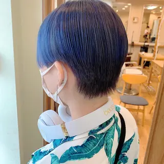 ショート カラー NUMBER_ ユイナのヘアスタイル