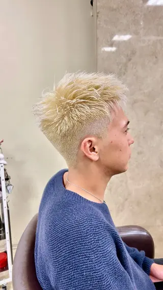 ショート カラー メンズ ふくどめ りなのヘアスタイル