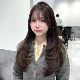 ロング カラー GO TODAY 原宿Verno店所属・韓国系支持率No.1 レイヤー特化/きょうのヘアスタイル