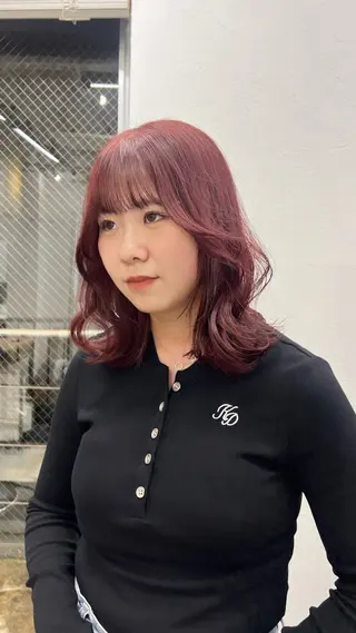 ミディアム 暖色カラー/レイヤー カット☁️MEI☁️のヘアスタイル