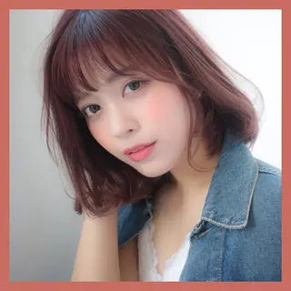 ミディアム カラー ヘアアレンジ ARiA by ECLART所属・💖韓国ヘアの匠 💖TAKUMI💖のヘアスタイル