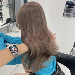 セミロング カラー ✨透明感、艶髪ヘア✨ 韓国ヘア特化💖のヘアスタイル