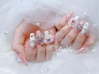 セミロング ELIA【エリア】 nailsalonのネイルデザイン