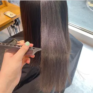 セミロング GO TODAY SHAiRE SALON 原宿Stella店所属・𓍯柔らかhair 𓍯 yukinoのヘアスタイル