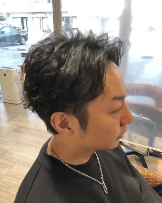 ショート パーマ メンズ メンズパーマ/ スパイキー/神田正紀のヘアスタイル