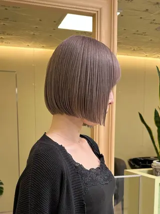 🌈扱いやすいボブ× ブリーチ🌈TAMEのヘアスタイル