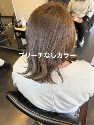 ミディアム 髪質改善⚡️カラー 🍀武久 誠🍀のヘアスタイル