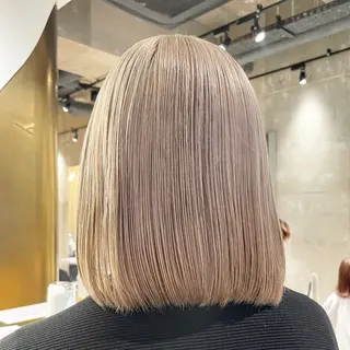 ミディアム カラー 美髪矯正/ハイトーン 🪸🩰ヒナコのヘアスタイル