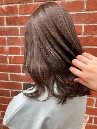 ミディアム カラー 髪質改善/痛ませ ないカラー/西村航大のヘアスタイル