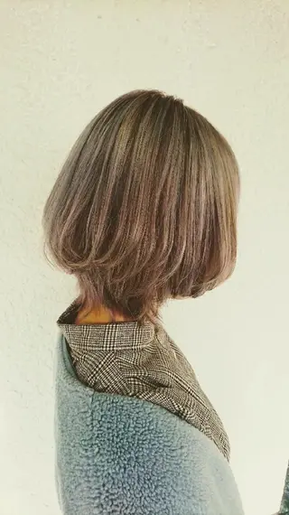 ショート カラー ACROあべの店所属・艶カラー/インナー /グラデ/大西小百合のヘアスタイル