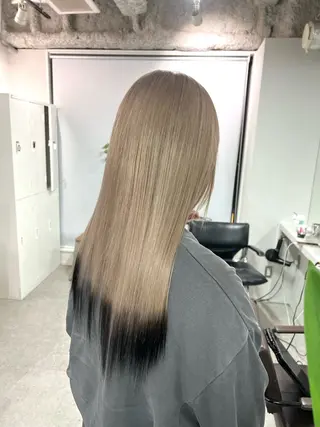 セミロング カラー sio.nail&eyebrow salon shimokitazawa2号店所属・nailist mana𖤐´-のネイルデザイン