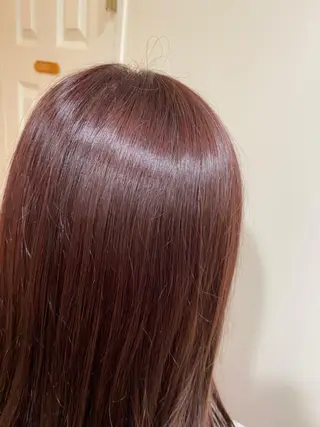 セミロング カラー salowin渋谷kitaya park前所属・RIKA韓国ヘア/く びれヘア/上品カラーのヘアスタイル