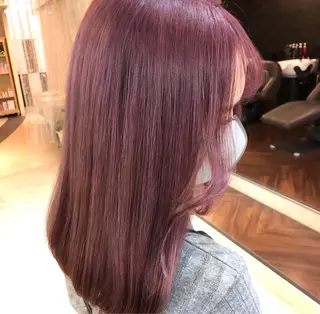 セミロング カラー 💝透明感/ブリーチ /れい💝のヘアスタイル