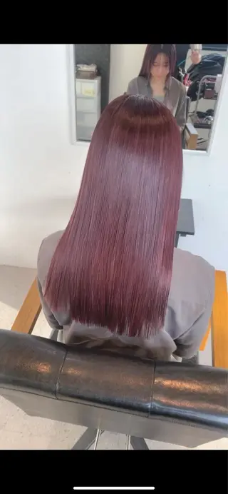 カラー Agu hair emio城陽所属・Agu peachのヘアスタイル