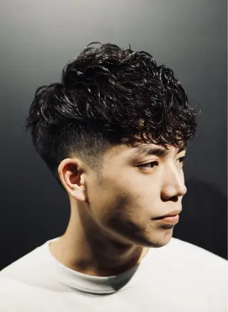 ショート パーマ メンズ 山田 香菜のヘアスタイル