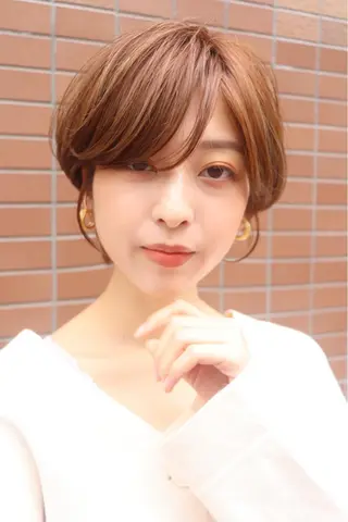 ショート カラー LucksiMie 銀座店所属・【韓国　レイヤー 髪質改善✨】かずのヘアスタイル